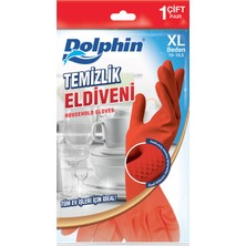 Dolphin Temizlik Eldiveni Kırmızı (XL) 1 Çift