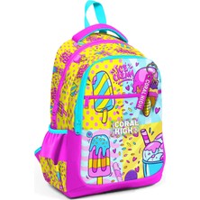 Coral High Kids Mixed Dondurma Desenli Üç Bölmeli Okul Sırt Çantası 23645