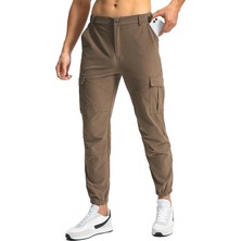 Ghassy Co. Erkek Doğa Yürüyüşü Golf Ultra Hafif Çok Amaçlı Cepli Kargo Pantolon