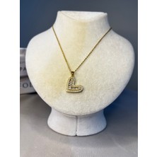 So Wish Zirkon Taşlı Kalpli Çelik Kolye