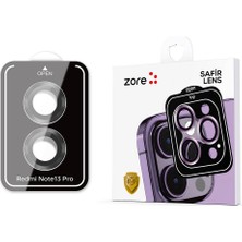 Case 4u Xiaomi Redmi Note 13 Pro 4g Safir Kamera Lens Koruyucu Cam Filmi Siyah