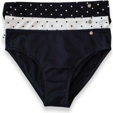 Kom Polka 3'lü Kadın Bikini Külot