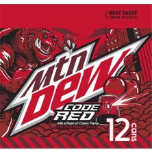 Mountain Dew Code Red Cherry Flavored Içecek 12 Adet