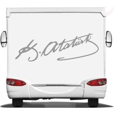 Sticker Usta Atatürk Mustafa Kemal Atatürk Imza Araba Motosiklet Oto Karavan Sticker