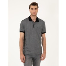 Pierre Cardin Erkek Siyah Regular Fit Tişört 50288681-VR046