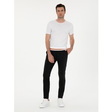 Cacharel Erkek Siyah Slim Fit Kanvas Pantolon 50287105-VR046