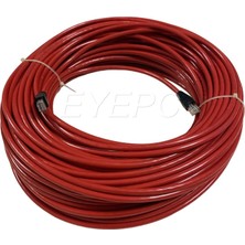 NCP 60 mt 60 Metre Diş Ortam Cat6 Kablo Modem Pc Arasi Internet Kablosu Kırmızı