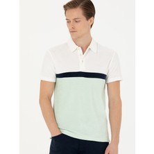 Cacharel Erkek Yeşil Slim Fit Polo Yaka T-Shirt 50283240-VR237