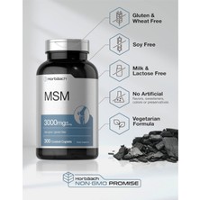 Horbäach Msm Supplement | 3000MG | 300 Coated Caplets | Methylsulfonylmethane With Calcium | Vegetarian  Non-Gmo  Gluten Free