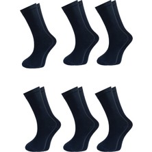 Alessa Socks Bambu 6 Lı Antrasit Erkek Uzun Soket Çorap Düz Burun Dikişsiz Yıkamalı