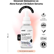 Anocin Niacinamide 10% + Zinc 1% Sıkılaştırma Akne Engelleme Cilt Yenileme Serum