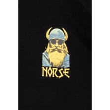 Nors Nordic Hipster Oversize Tshirt - Siyah