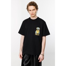 Nors Nordic Hipster Oversize Tshirt - Siyah