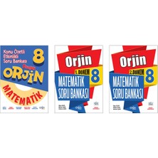 Orjin Yayınları 8. Sınıf Matematik Soru Bankası 3 Kitap