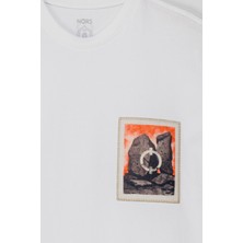 Nors Mith Of Stones Oversize Tshirt - Beyaz