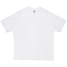 Nors Tribal Logo Oversize Tshirt - Beyaz