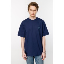 Nors Gods Of Horses And snake Oversize Tshirt - Lacivert