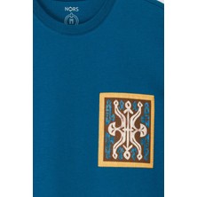 Nors Ancient Tribes Oversize Tshirt - Petrol