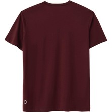 Nors Regular Bisiklet Yaka Tshirt - Bordo