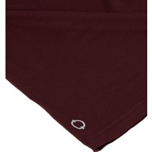 Nors Regular Bisiklet Yaka Tshirt - Bordo