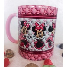 Mugs And Love Mınnıe Mouse 3D Baskı Büyük Boy Kupa