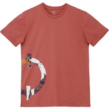 Nors Nordic Side Logo Regular Tshirt - Gül Kurusu