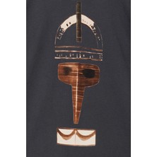 Nors Nordic Mask Regular Tshirt - Koyu Füme