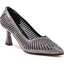 Miss Jena 5151 Zirkon Taşlı Kadın Abiye Ayakkabı