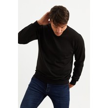 Mysport 5010 Erkek Bisiklet Yaka Baskılı Sweatshirt