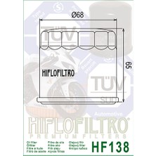 Hiflo HF138 Yağ Filtresi