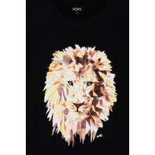 Nors Roar Lion Regular Tshirt Siyah