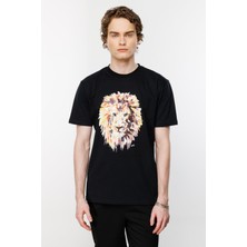 Nors Roar Lion Regular Tshirt Siyah