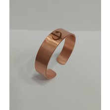 Elden Eve Bakır Elif ve Vav Harfli Bakır Bileklik LZRB0004-4