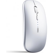 Teknoexpress Sessiz Kablosuz Mouse Ultra Ince Tasarım 2.4g USB Hafif ve Taşınabilir Optik Mouse