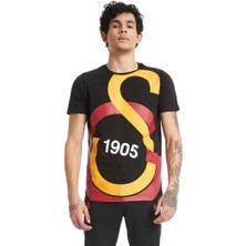 Galatasaray Lisanslı Erkek T-Shirt Büyük Logo Tasarımı ile Şık ve Rahat Kullanım