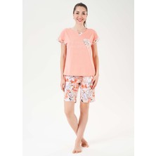 Kadın Modal Şort Pijama Takım - 13260