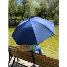 Sunlife 8 Telli Otomatik Fiberglass Baston Lacivert Renkli Yağmur Şemsiyesi