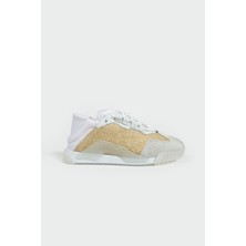 Seniorah Fueda Beyaz hasır-Süet Kadın Spor Ayakkabı