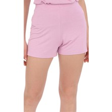 Penye Bizden  Extra Yumuşak Viskon Şort Home&beach-Lavanta Pembesi