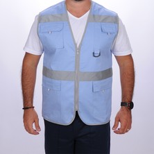 Formteks İşçi Çok Cepli Reflektörlü Alet Yeleği Mavi