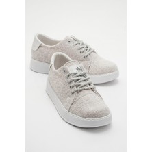 Ccway Bağlcıklı Kadın Spor Ayakkabı Beyaz