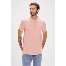 Bad Bear Cord Polo Yaka Pembe Erkek Tişört