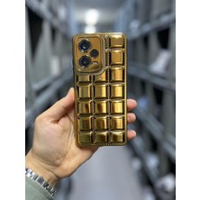 Vip Case Xiaomi Redmi Note 12 Pro 5g Uyumlu Dikiş Detaylı Puf Kabartmalı Parlak Vivid Kılıf Gold