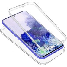 noktaks - Samsung Galaxy S20 Uyumlu 360 Kılıf Full Koruma Ön ve Arka Silikon Kapak - T18134