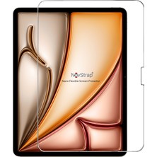 Novstrap Apple iPad Air 13 Inç 6. Nesil M2 2024 ile Uyumlu Nano Esnek Cam Ekran Koruyucu A2898 A2899