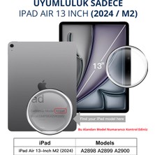 Novstrap Apple iPad Air 13 Inç 6. Nesil M2 2024 ile Uyumlu Nano Esnek Cam Ekran Koruyucu A2898 A2899