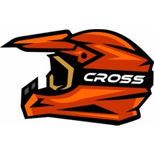 Sticker Usta Cross Motosiklet Kask Sticker 00021