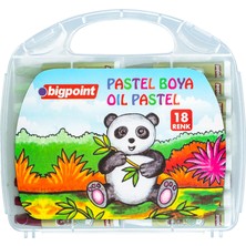 Bigpoint Pastel Boya 18 Renk - Şeffaf Çantalı x 3 Kutu