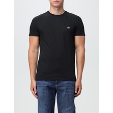 Lacoste Bisiklet Yaka Standart fit Basic Siyah T-Shirt