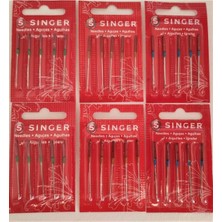 Singer 9-11-14 Numara Dikiş Makinesi Iğnesi 6lı Set 9(2pk) 11(2pk) 14(2pk)